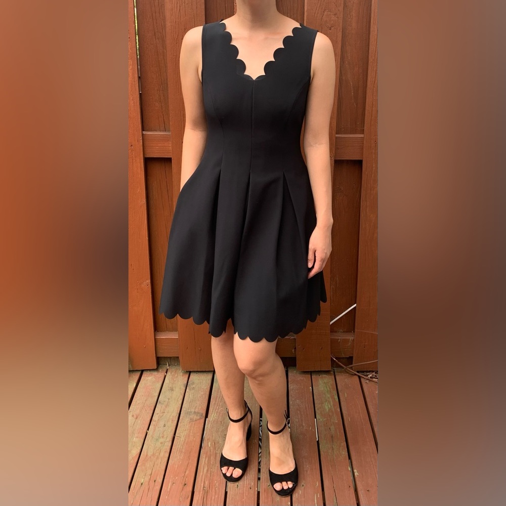 Banana Republic Black Dress Size 2 Petite with Pockets